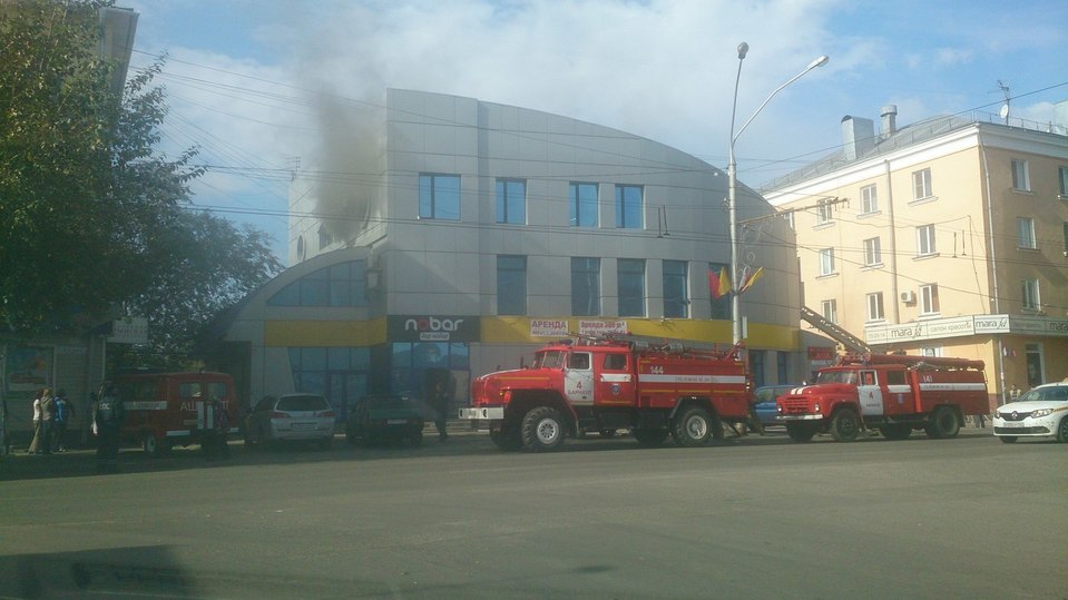 Пожар произошел в кафе в центре Барнаула Пожар произошел в кафе в центре Барнаула